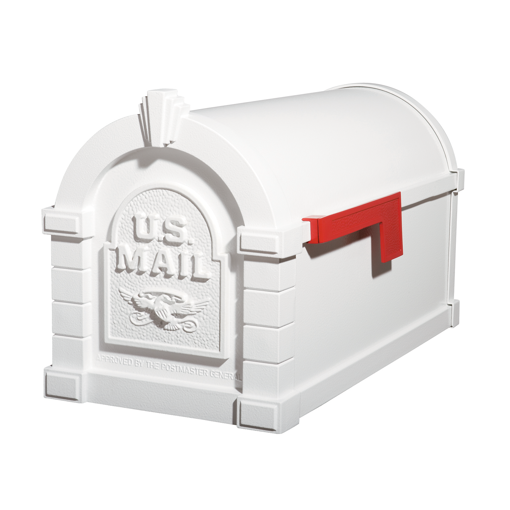 Gaines Eagle Keystone Mailboxes<br />All White