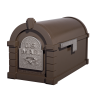 Gaines Eagle Keystone Mailboxes<br />Bronze with Satin Nickel