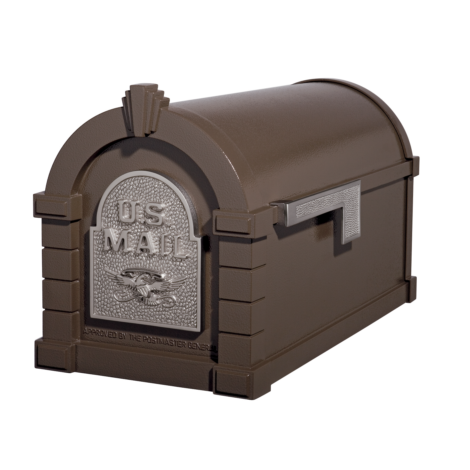 Gaines Eagle Keystone Mailboxes - Bronze with Satin Nickel