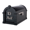 Gaines Signature Keystone MailboxesBlack with Satin Nickel