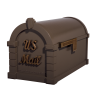 Gaines Signature Keystone MailboxesBronze with Antique Bronze