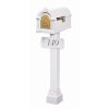 Gains Eagle Keystone Mailbox with Standard Post White