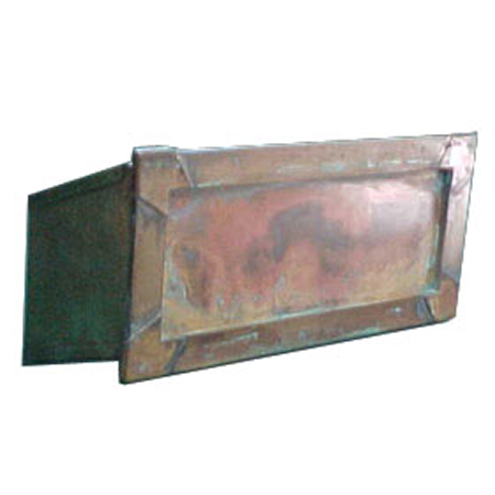 Mail Slot with Pass Through Copper Finish