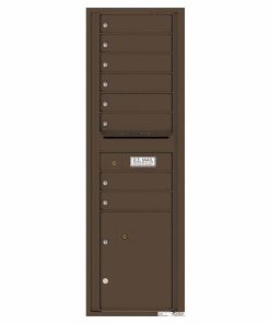 Florence Versatile Front Loading 4C Commercial Mailbox with 8 tenant Doors and 1 Parcel Locker 4C15S-08 Antique Bronze
