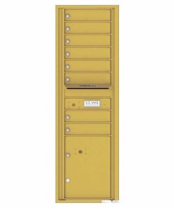 Florence Versatile Front Loading 4C Commercial Mailbox with 8 tenant Doors and 1 Parcel Locker 4C15S-08 Gold Speck