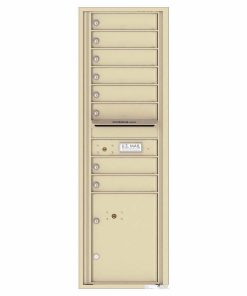 Florence Versatile Front Loading 4C Commercial Mailbox with 8 tenant Doors and 1 Parcel Locker 4C15S-08 Sandstone