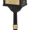 Gaines Classic Black with Polished Brass