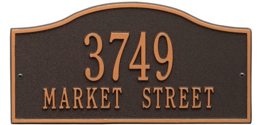 Rolling Hills Plaques – Standard Wall – Two Line Oil rubbed Bronze
