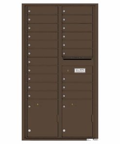 Florence Versatile Front Loading 4C Commercial Mailbox with 20 Tenant Compartments and 2 Parcel Lockers