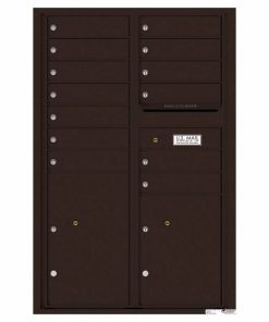 Florence Versatile Front Loading 4C Commercial Mailbox 4C13D-12 Dark Bronze