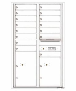 Florence Versatile Front Loading 4C Commercial Mailbox 4C14D-15 White