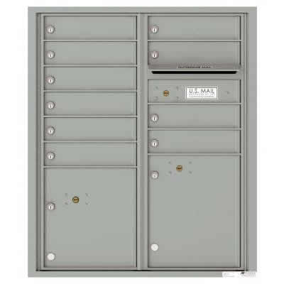 Florence Versatile Front Loading 4C Commercial Mailbox with 10 tenant Doors and 2 Parcel Lockers 4CADD-10