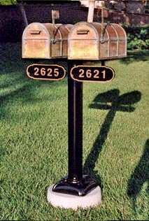 2 Westchester Mailboxes with Double Stanard Post