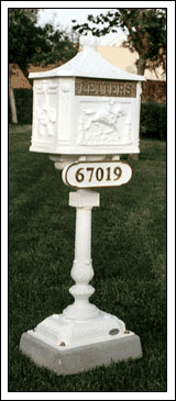 Amco Victorian Mailbox with Address Plaque