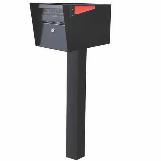 1 Mail Manager Mailboxes with Post Black