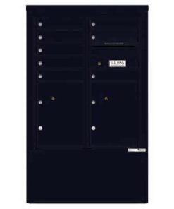 8 Door Florence Versatile 4C Depot Cabinet Cluster Mailboxes 4CADD-8 Black