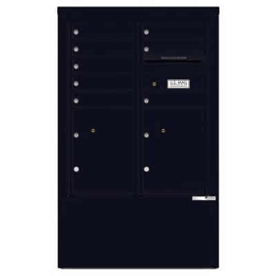 8 Door Florence Versatile 4C Depot Cabinet Cluster Mailboxes 4CADD-8 Black