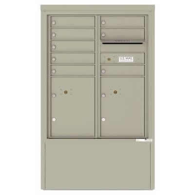 8 Door Florence Versatile 4C Depot Cabinet Cluster Mailboxes 4CADD-8 Postal Grey