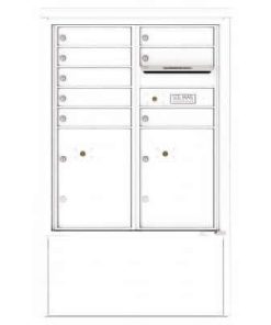 8 Door Florence Versatile 4C Depot Cabinet Cluster Mailboxes 4CADD-8 White