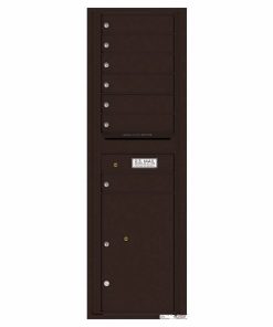 Florence Versatile Front Loading 4C Commercial Mailbox with 7 Tenant Doors and 1 Parcel Lockers 4C15S-07 Dark Bronze