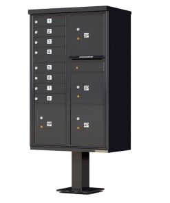 8 Door with 4 Parcel Lockers CBU 1570 Series Black